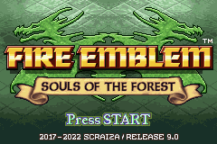 Fire Emblem: Souls of the Forest (Hack) — Title screen
